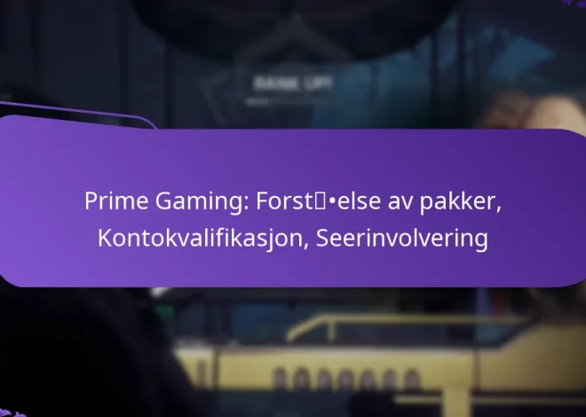 Prime Gaming: Forståelse av pakker, Kontokvalifikasjon, Seerinvolvering