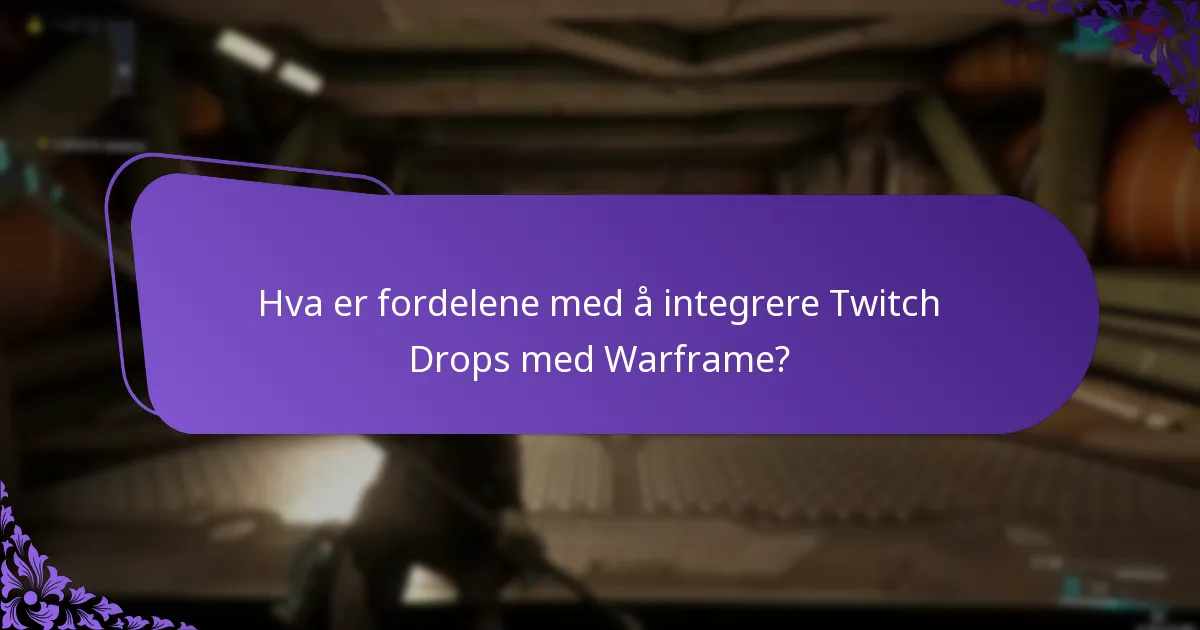 Hvilke typer belønninger kan jeg tjene gjennom Twitch Drops i Warframe?
