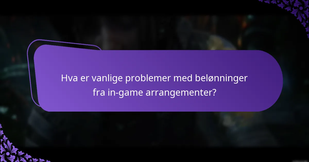 Hvordan kan jeg løse problemer med krav av belønninger fra in-game arrangementer?