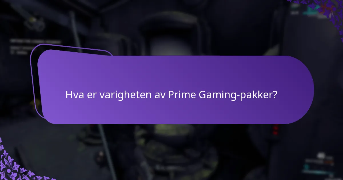 Hva er typene belønninger tilgjengelig i Prime Gaming-pakker?